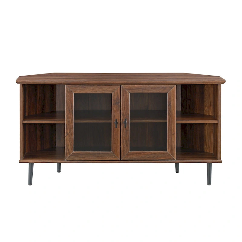 48-inch Glass Door Corner TV Stand