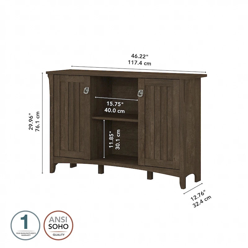 Armoire de rangement d'appoint avec portes par