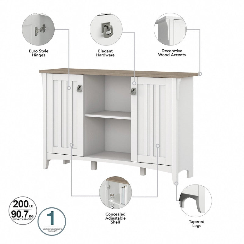 Armoire de rangement d'appoint avec portes par