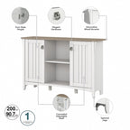 Armoire de rangement d'appoint avec portes par