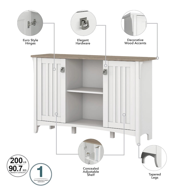 Armoire de rangement d'appoint avec portes par