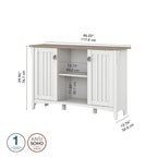 Armoire de rangement d'appoint avec portes par