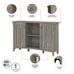 Armoire de rangement d'appoint avec portes par