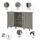 Armoire de rangement d'appoint avec portes par