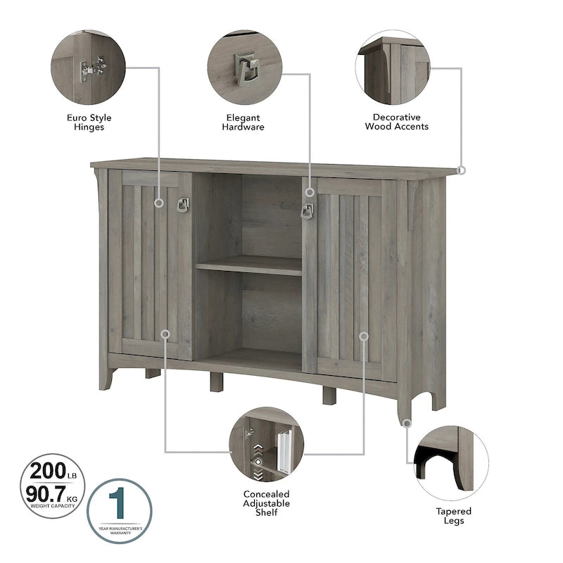 Armoire de rangement d'appoint avec portes par