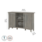 Armoire de rangement d'appoint avec portes par