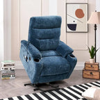 Fauteuil releveur électrique avec massage, chauffage et fonctionnalités pratiques