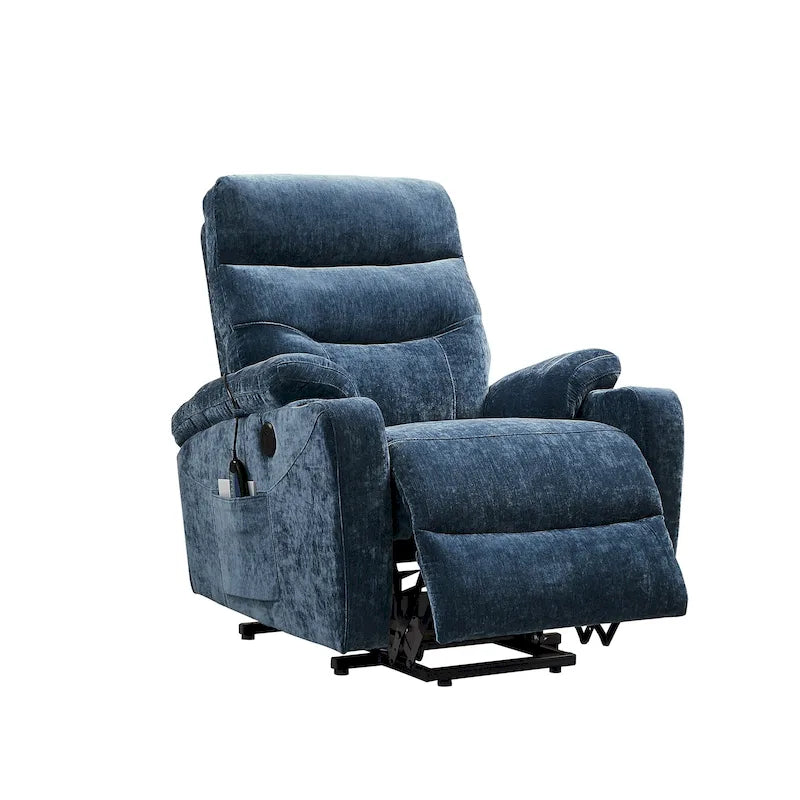 Fauteuil releveur électrique avec massage, chauffage et fonctionnalités pratiques