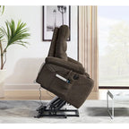 Fauteuil releveur électrique avec massage, chauffage et fonctionnalités pratiques