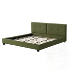 Cadres de lit King Size en velours, plateforme de lit rembourrée