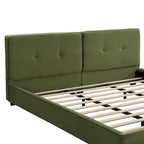 Cadres de lit King Size en velours, plateforme de lit rembourrée