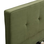 Cadres de lit King Size en velours, plateforme de lit rembourrée
