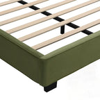Cadres de lit King Size en velours, plateforme de lit rembourrée