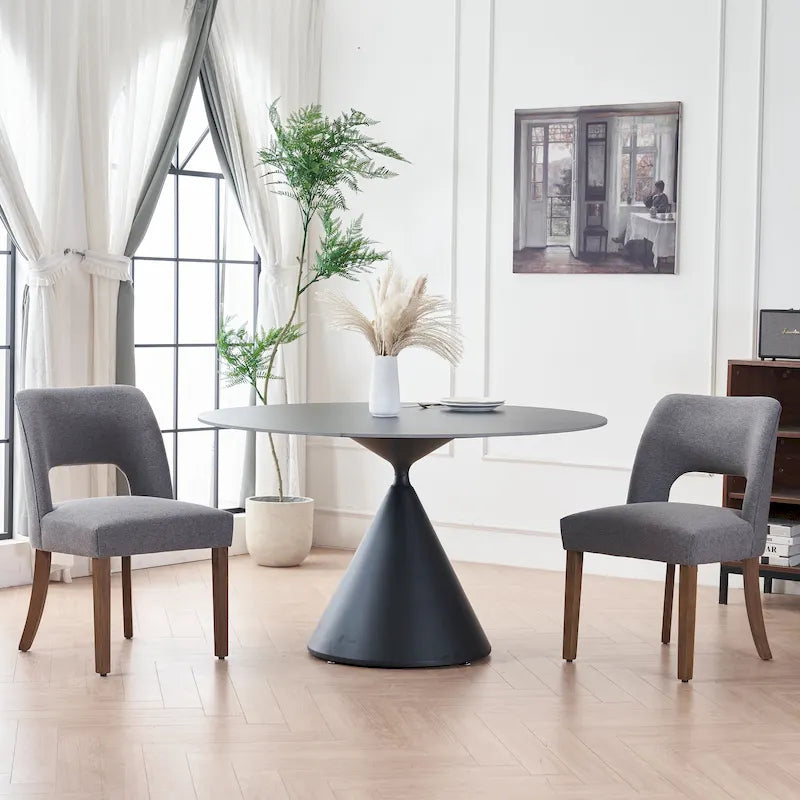 Lot de 2 chaises de salle à manger à dossier rembourré