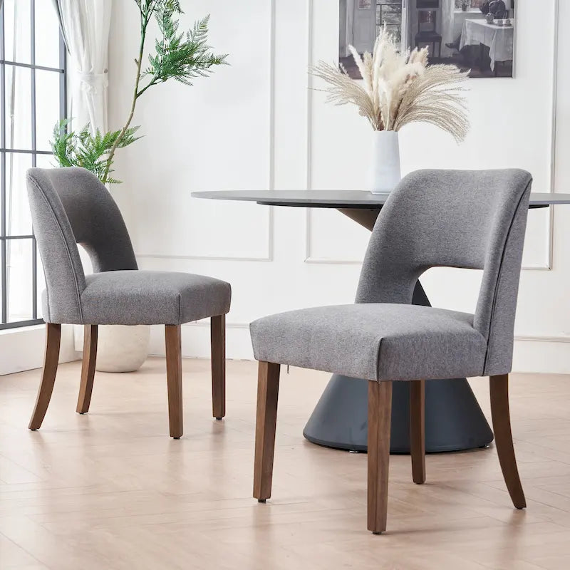 Lot de 2 chaises de salle à manger à dossier rembourré