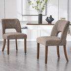 Lot de 2 chaises de salle à manger à dossier rembourré