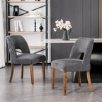 Lot de 2 chaises de salle à manger à dossier rembourré