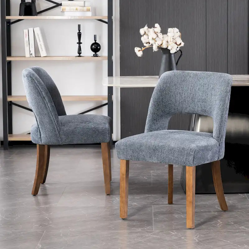 Lot de 2 chaises de salle à manger à dossier rembourré