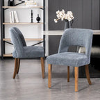 Lot de 2 chaises de salle à manger à dossier rembourré