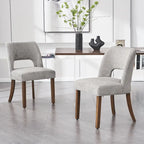Lot de 2 chaises de salle à manger à dossier rembourré
