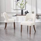 Lot de 2 chaises de salle à manger à dossier rembourré