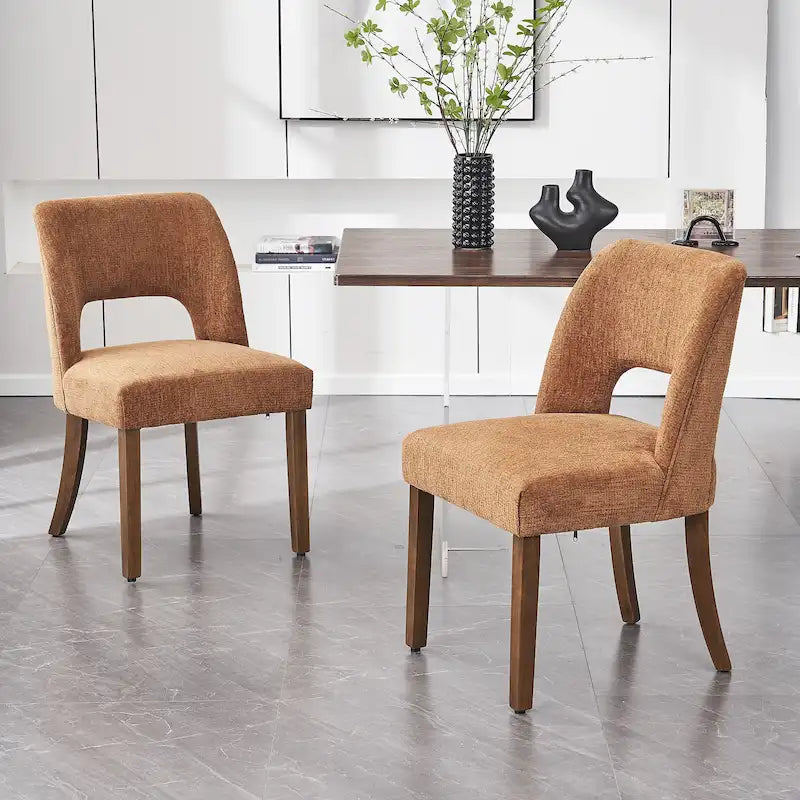 Lot de 2 chaises de salle à manger à dossier rembourré