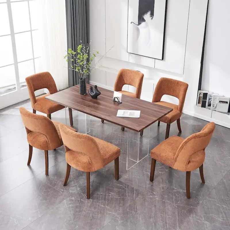 Lot de 2 chaises de salle à manger à dossier rembourré