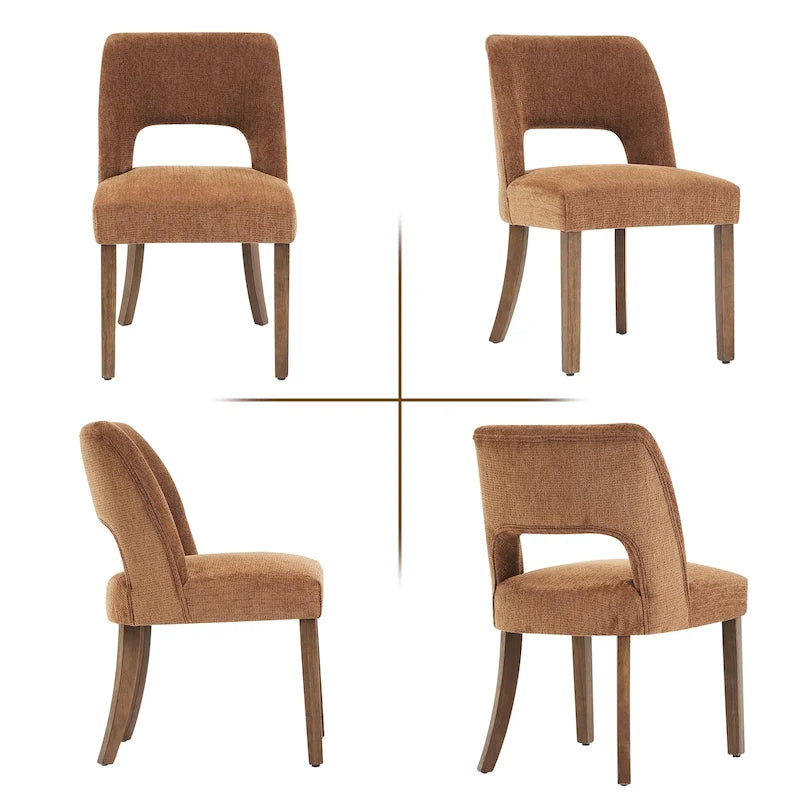 Lot de 2 chaises de salle à manger à dossier rembourré