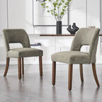 Lot de 2 chaises de salle à manger à dossier rembourré