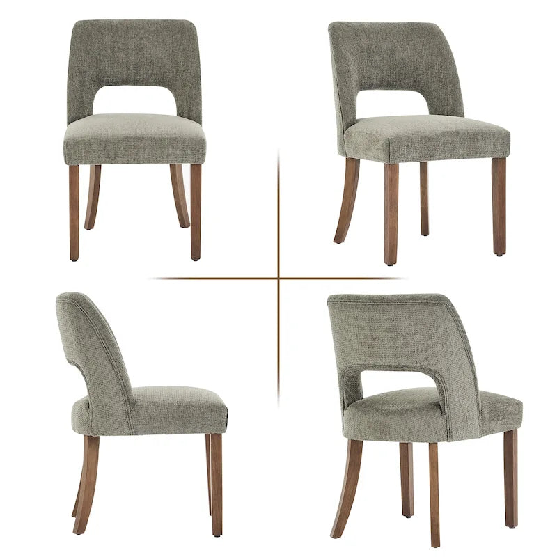 Lot de 2 chaises de salle à manger à dossier rembourré