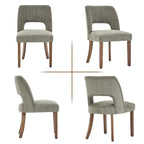 Lot de 2 chaises de salle à manger à dossier rembourré