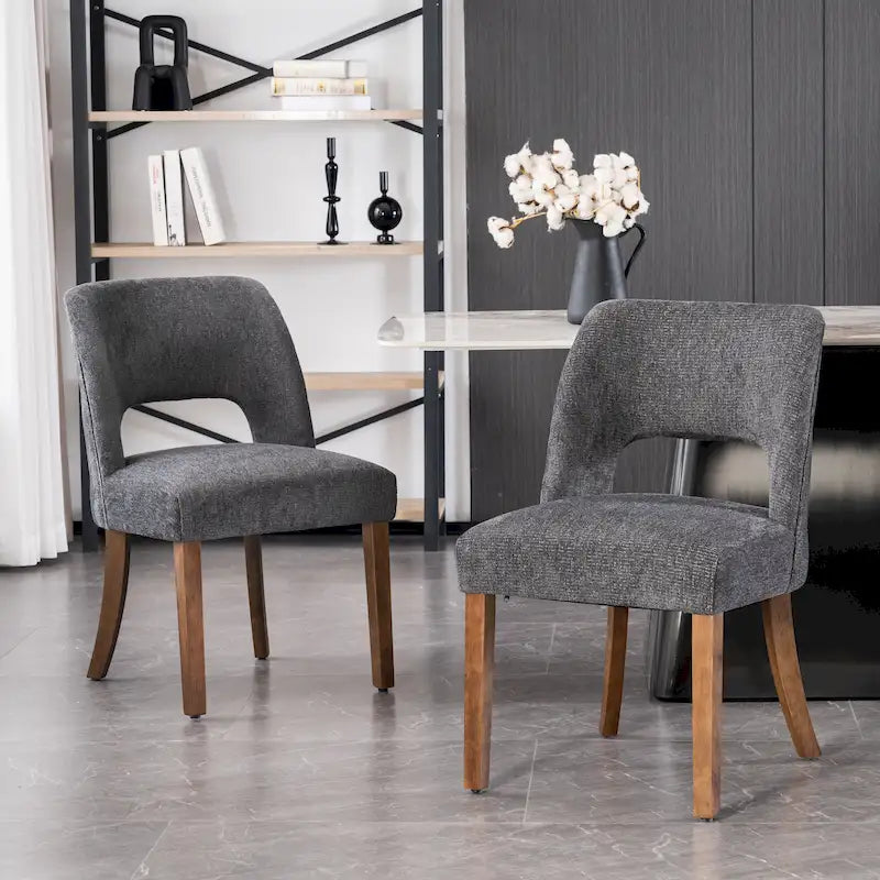 Lot de 2 chaises de salle à manger à dossier rembourré