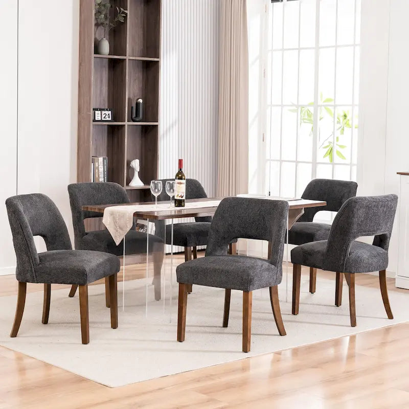 Lot de 2 chaises de salle à manger à dossier rembourré