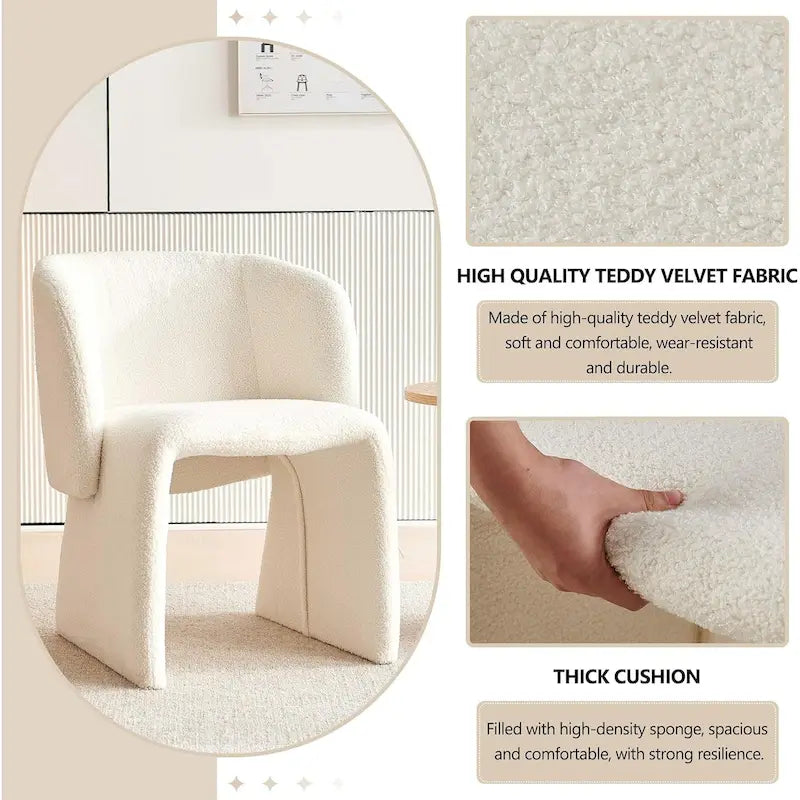 Barrel Dining Sofa Chairs Upholstered-Fully Wrapped