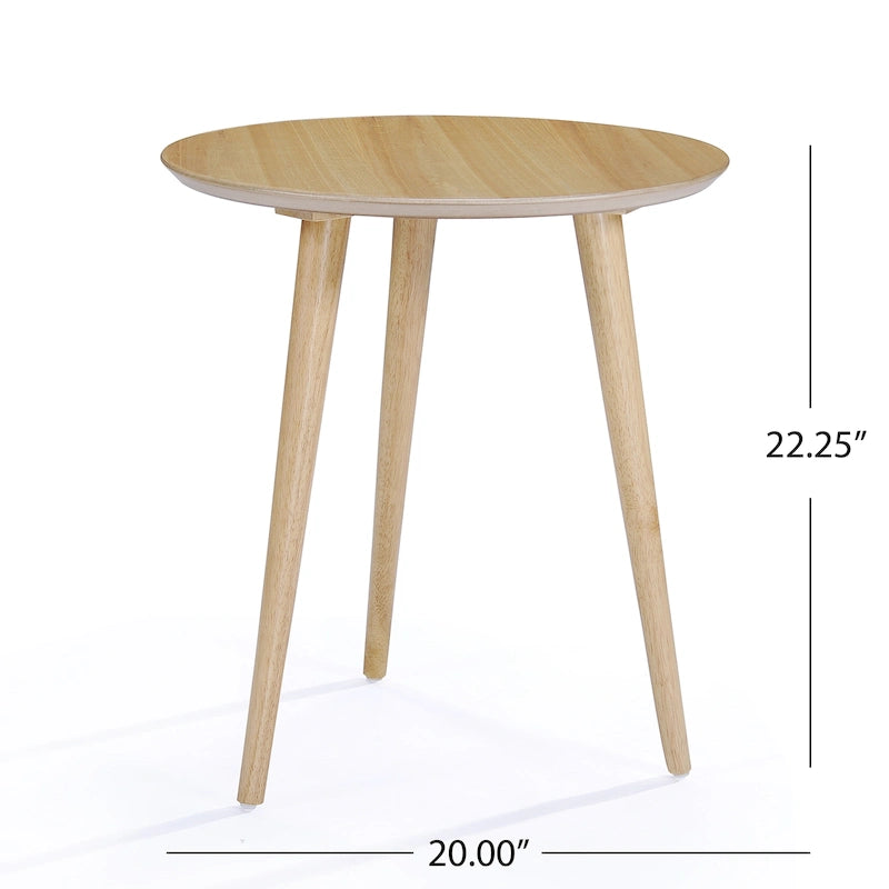 Table d'appoint imitation bois — 50,8 cm L x 50,8 cm l x 55,9 cm H