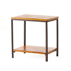 Table d'appoint en métal de style rustique