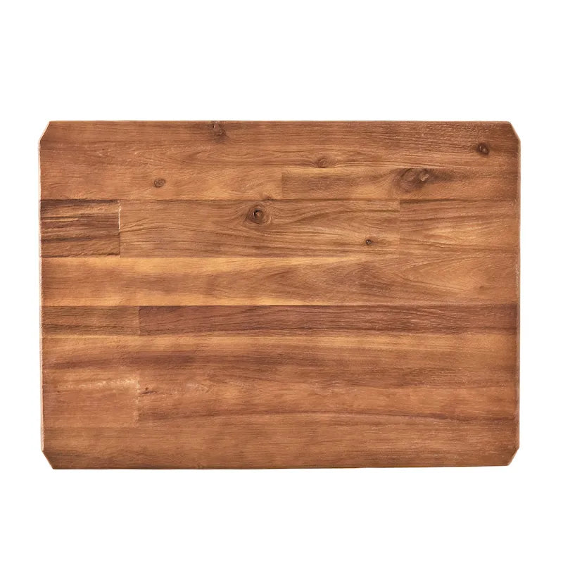 Table d'appoint en métal de style rustique