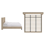 Lit king-size capitonné à oreilles