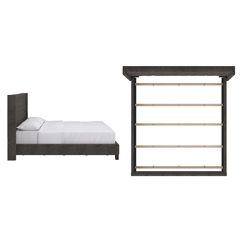 Lit king-size capitonné à oreilles