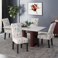 Chaises de salle à manger capitonnées à motifs (Lot de 4)