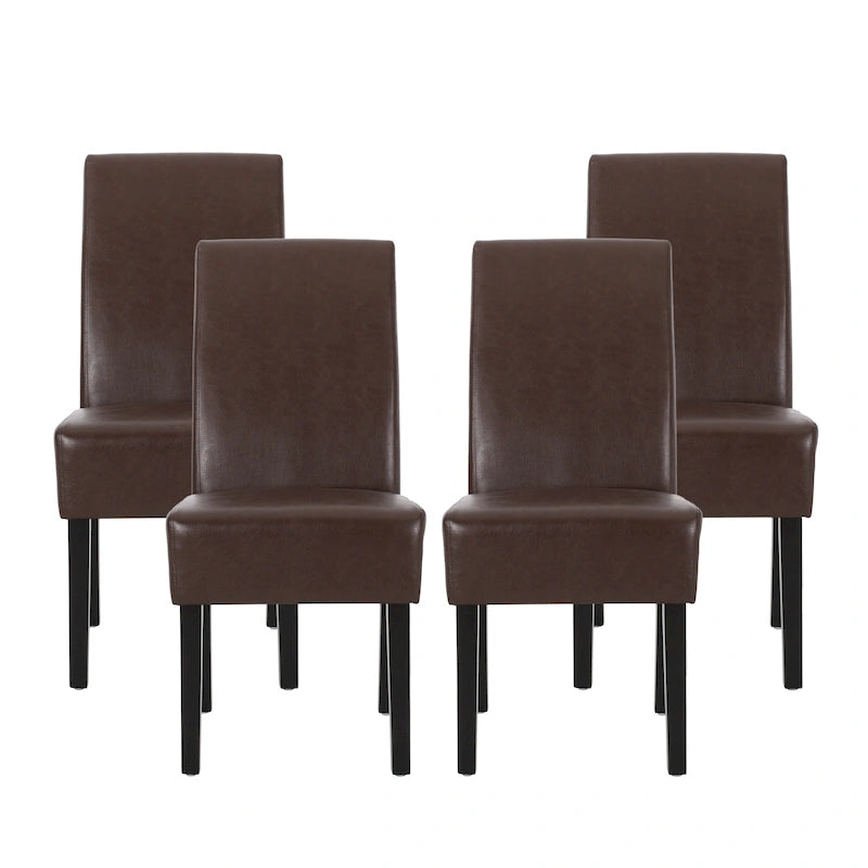 Chaises de salle à manger capitonnées à motifs (Lot de 4)