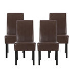 Chaises de salle à manger capitonnées à motifs (Lot de 4)