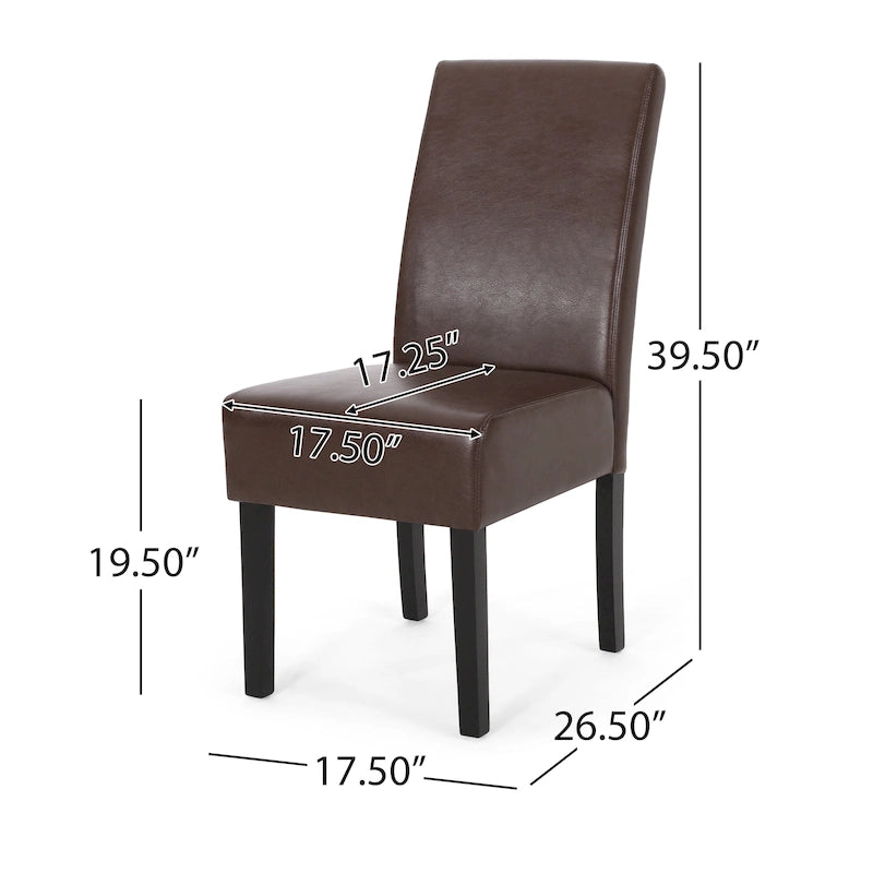Chaises de salle à manger capitonnées à motifs (Lot de 4)