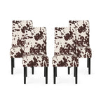 Chaises de salle à manger capitonnées à motifs (Lot de 4)