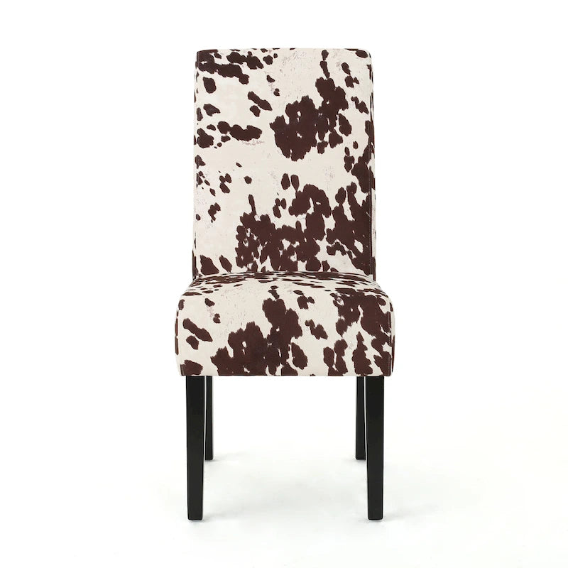 Chaises de salle à manger capitonnées à motifs (Lot de 4)