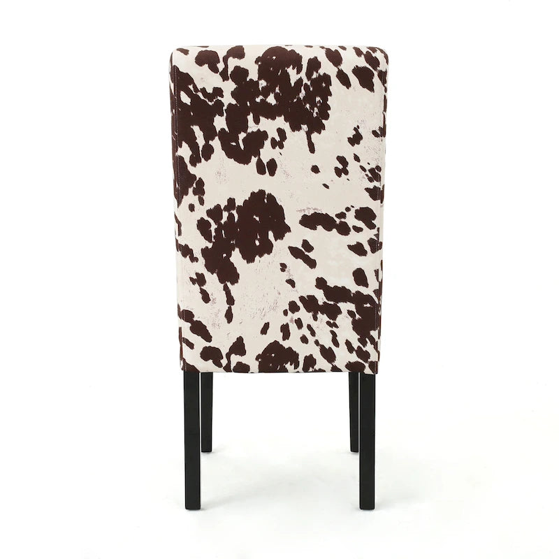 Chaises de salle à manger capitonnées à motifs (Lot de 4)