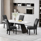 Chaises de salle à manger capitonnées à motifs (Lot de 4)