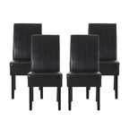 Chaises de salle à manger capitonnées à motifs (Lot de 4)
