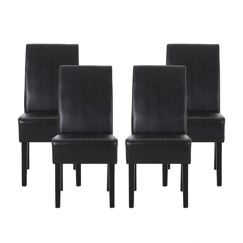 Chaises de salle à manger capitonnées à motifs (Lot de 4)