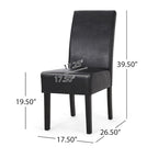 Chaises de salle à manger capitonnées à motifs (Lot de 4)